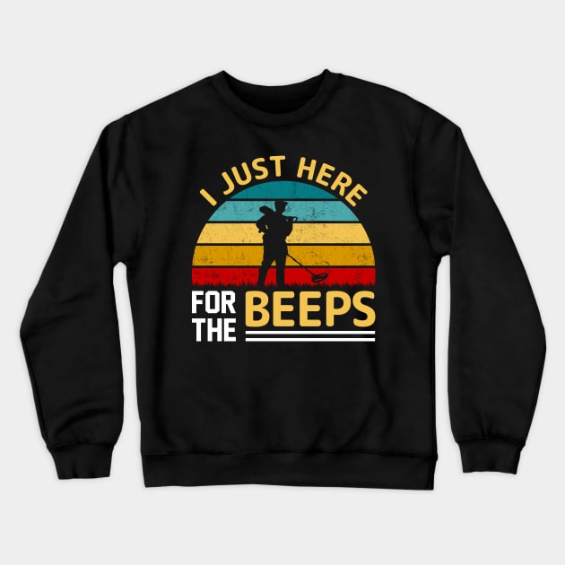 Metal Detecting Funny Metal Detector Quotes Crewneck Sweatshirt by Visual Vibes